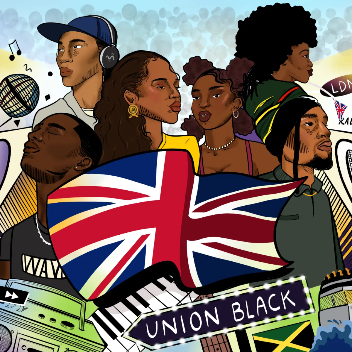 Union Black Sounds of a Nation Illustration by Paris Anthony Walker